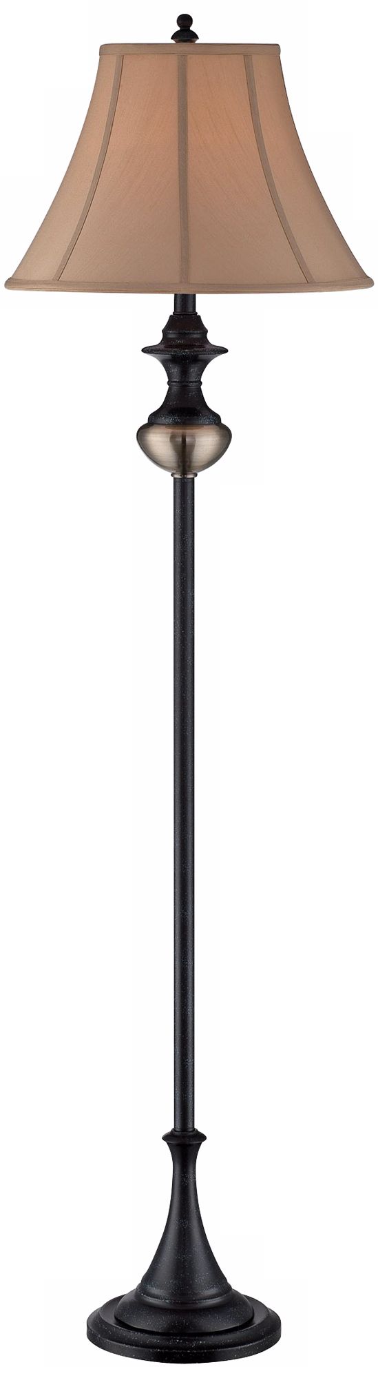 Lite Source Bevis Rusted Bronze and Antique Brass Floor Lamp