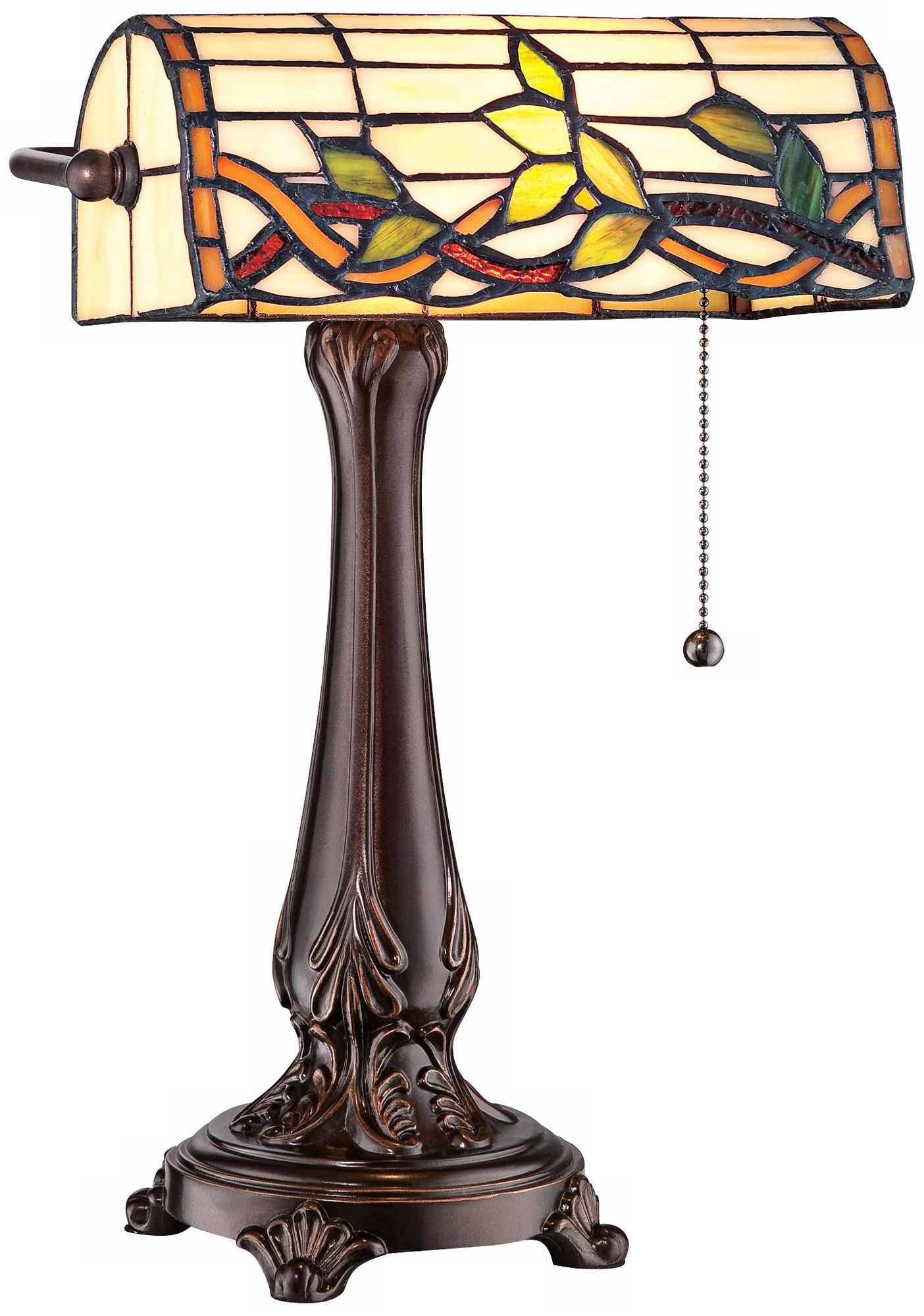 Lite Source Kyleigh Tiffany Style Glass Desk Lamp