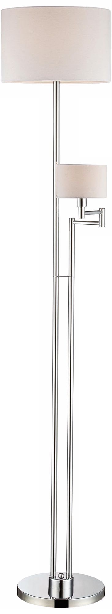 Lite Source Lise Chrome Reading Floor Lamp