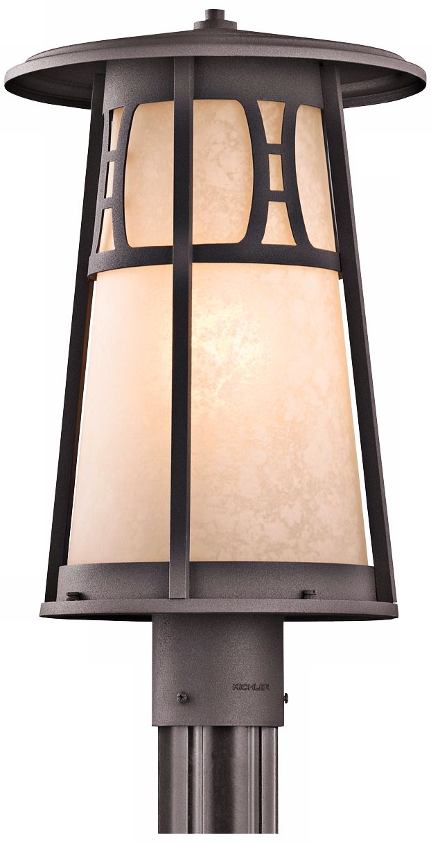 Kichler Oak Bluffs 17 1/2" High Bronze Outdoor Post Light