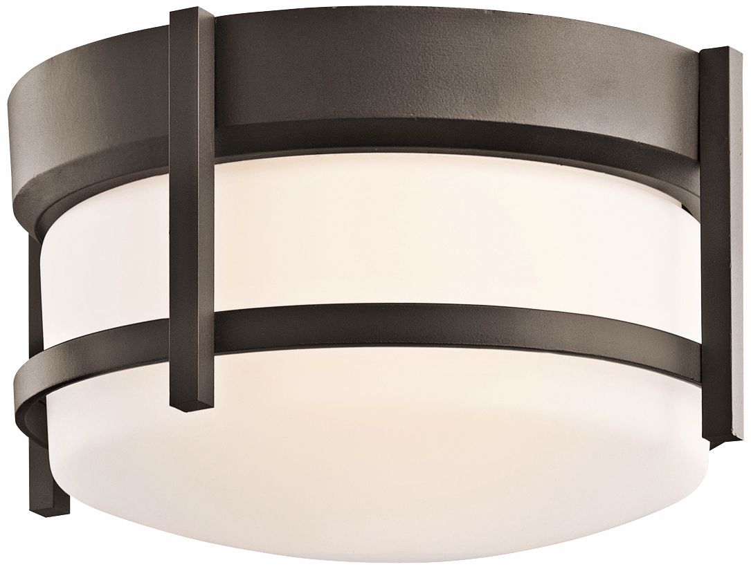 Kichler Coturri 9 3/4" Wide Bronze Ceiling Light