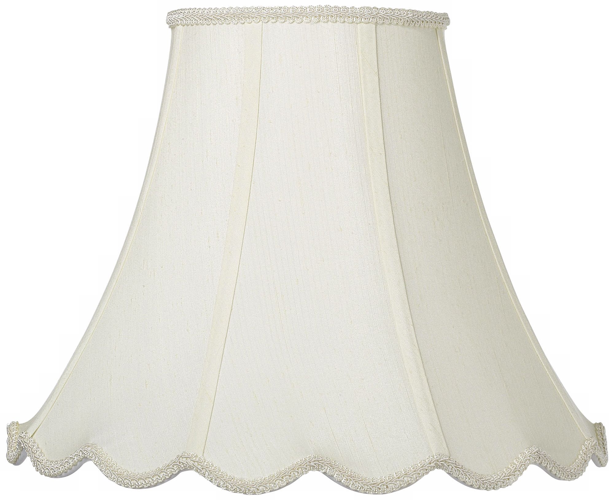 Eggshell Scallop Bell Shade 6x12x12.75 (Spider)