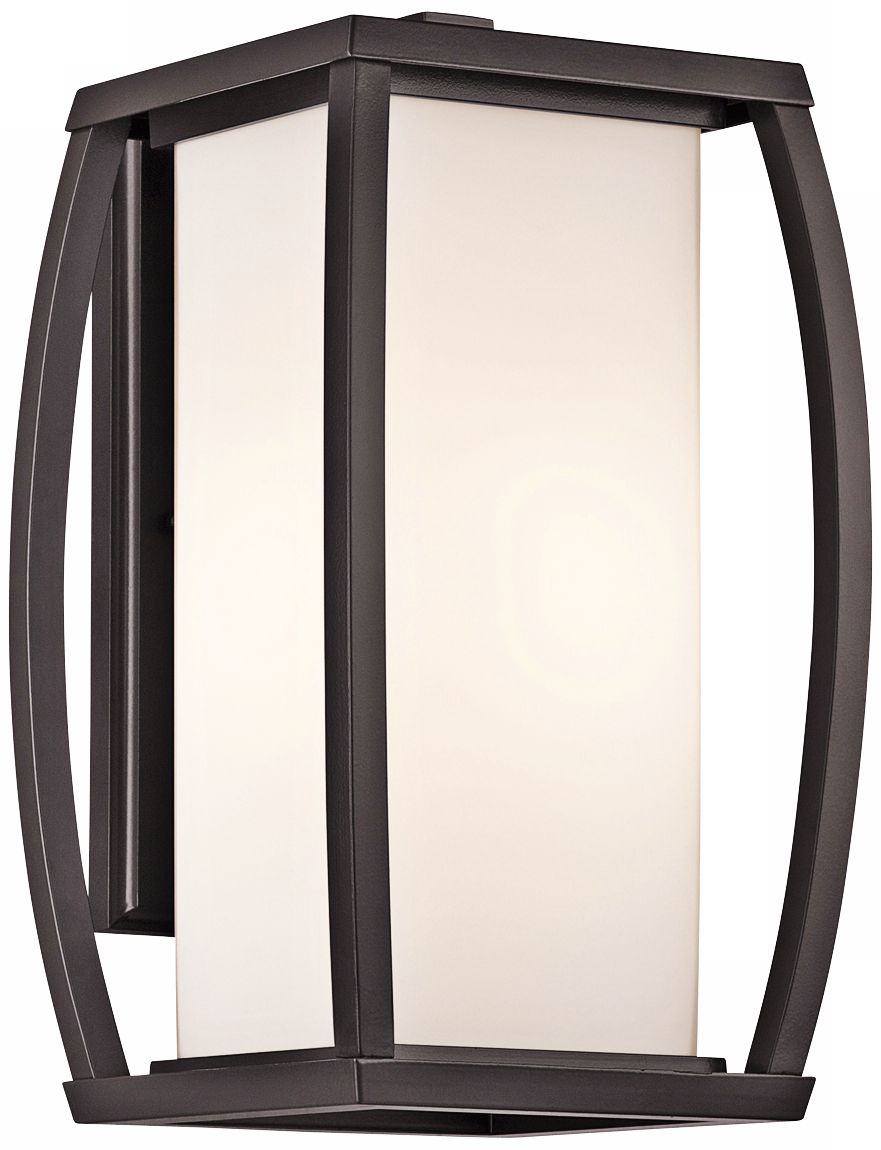 Kichler Bowen 15 3/4" High Bronze Outdoor Wall Light