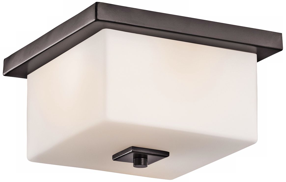 Kichler Bowen 11" Wide Bronze Indoor - Outdoor Ceiling Light