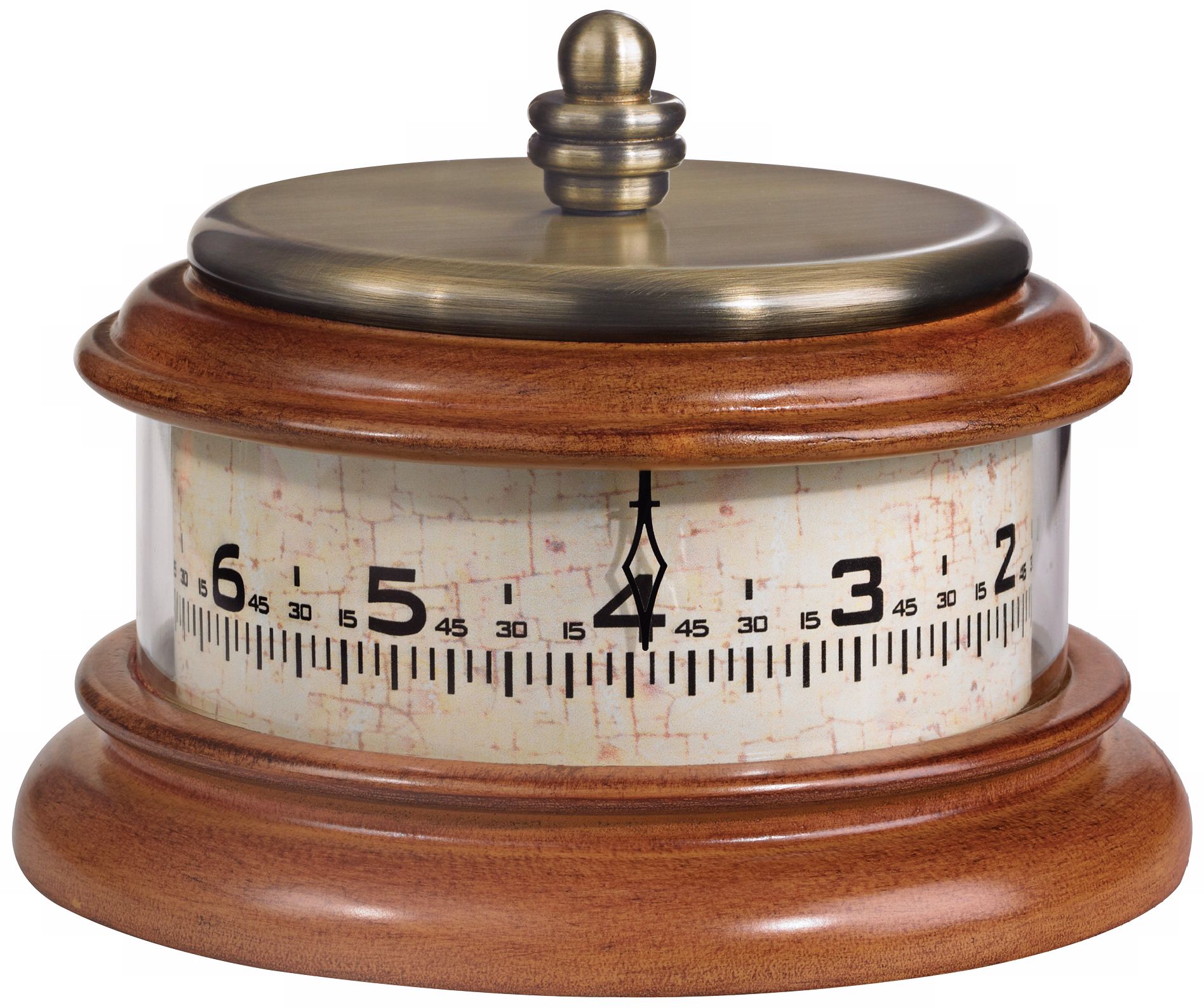 Tolland 7 1/2" Wide Walnut Finish Bulova Tabletop Clock