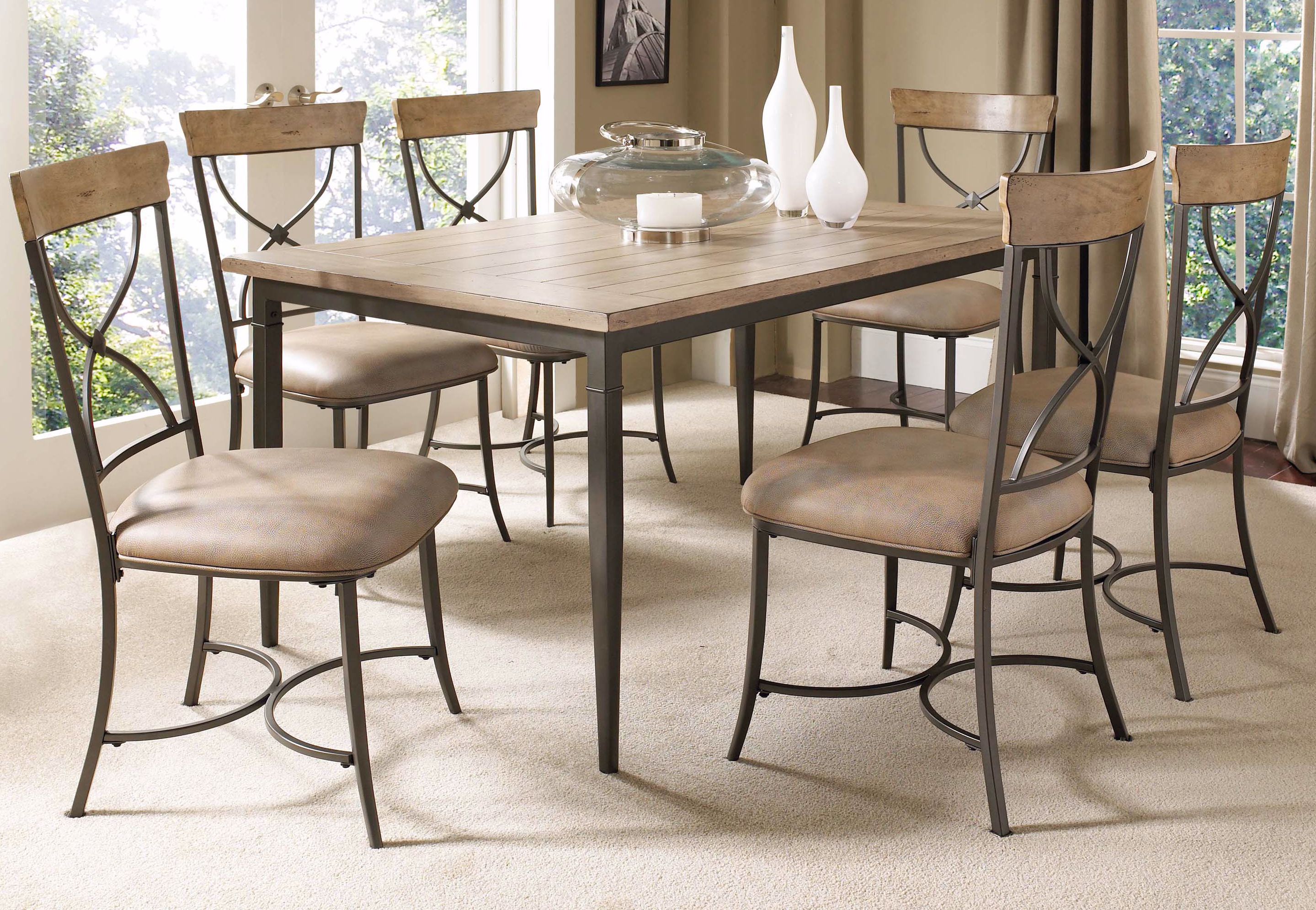 Hillsdale Charleston Rectangle X-Back 7-Piece Dining Set