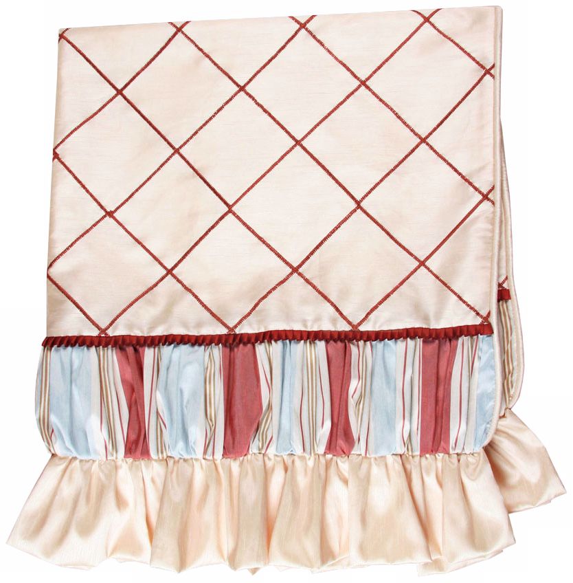 Cornelia Checkered 52" Wide Satin Decorative Throw