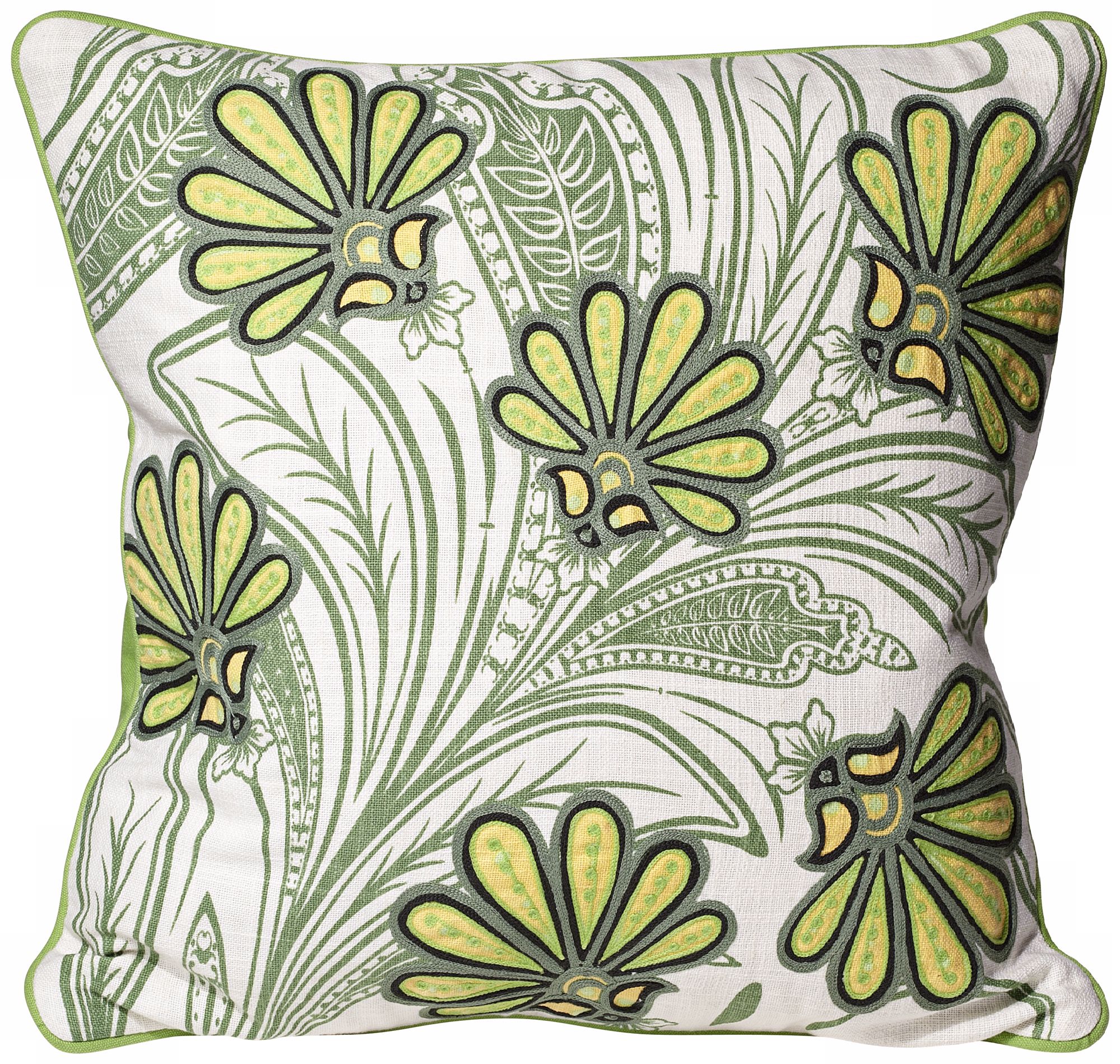 Terra Garden 18" Square Cotton Accent Pillow