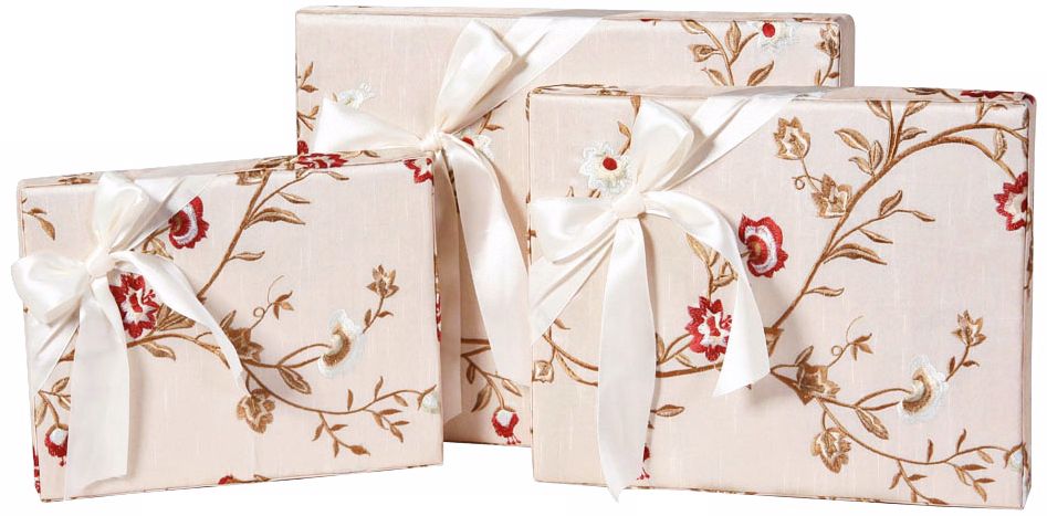 Set of 3 Cornelia Rectangle Decorative Boxes