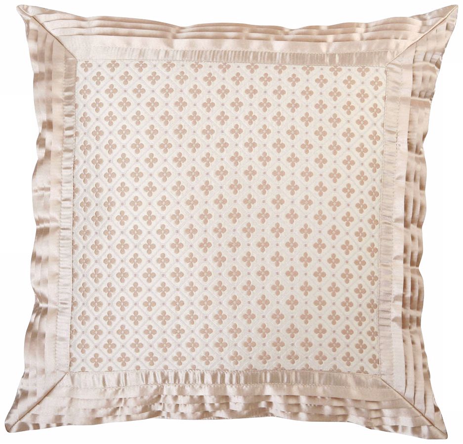 Lumina Satin Trim 18" Square Decorative Pillow