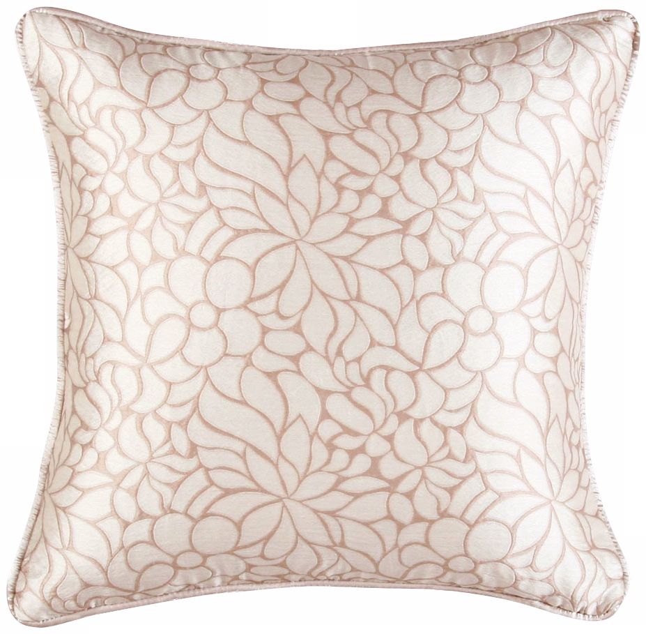 Lumina Welt Edge18" Square Floral Decorative Pillow