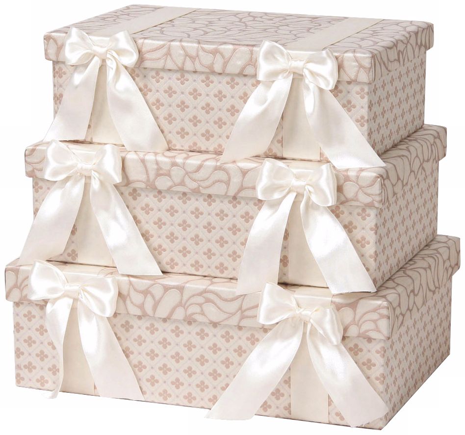 Set of 3 Lumina Rectangle Decorative Boxes