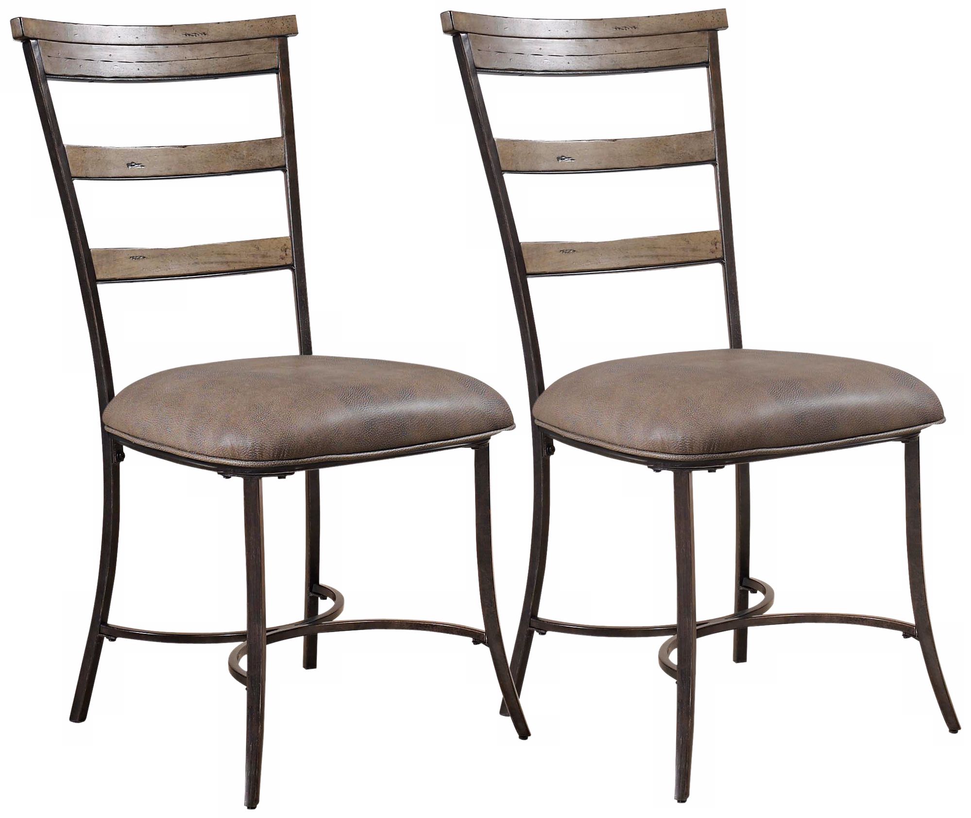 Hillsdale Charleston Set of 2 Ladder Back Dining Chairs