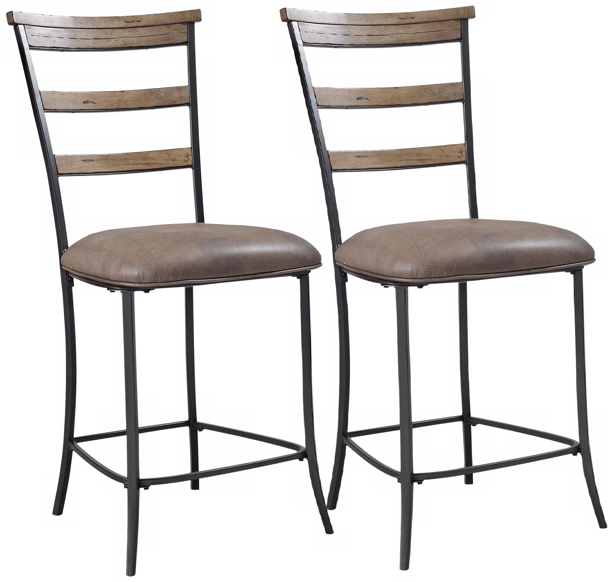 Hillsdale Charleston Set of 2 Ladder Back Counter Stools