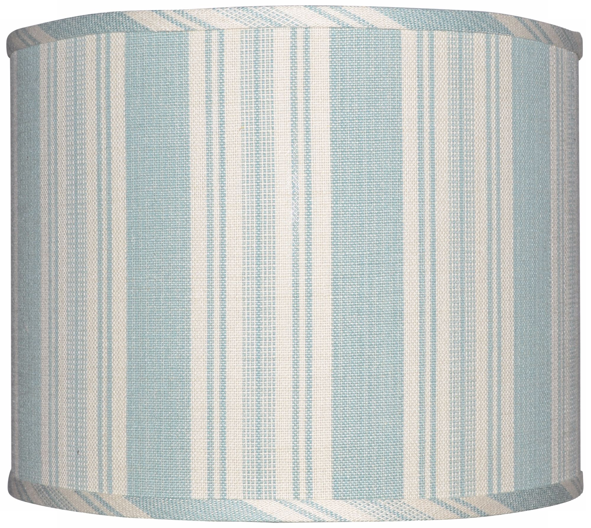 Blue with Cream Stripe Lamp Shade 16x16x13 (Spider)