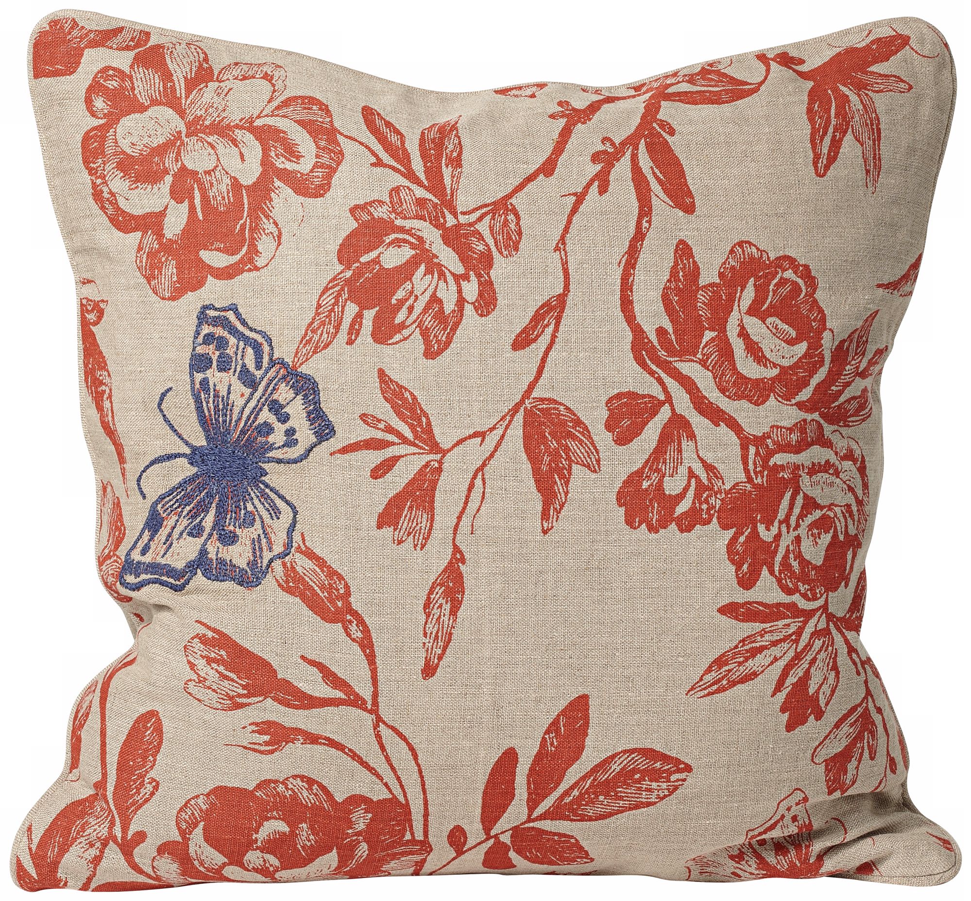 Wild Blue Butterfly 18" Square Designer Pillow