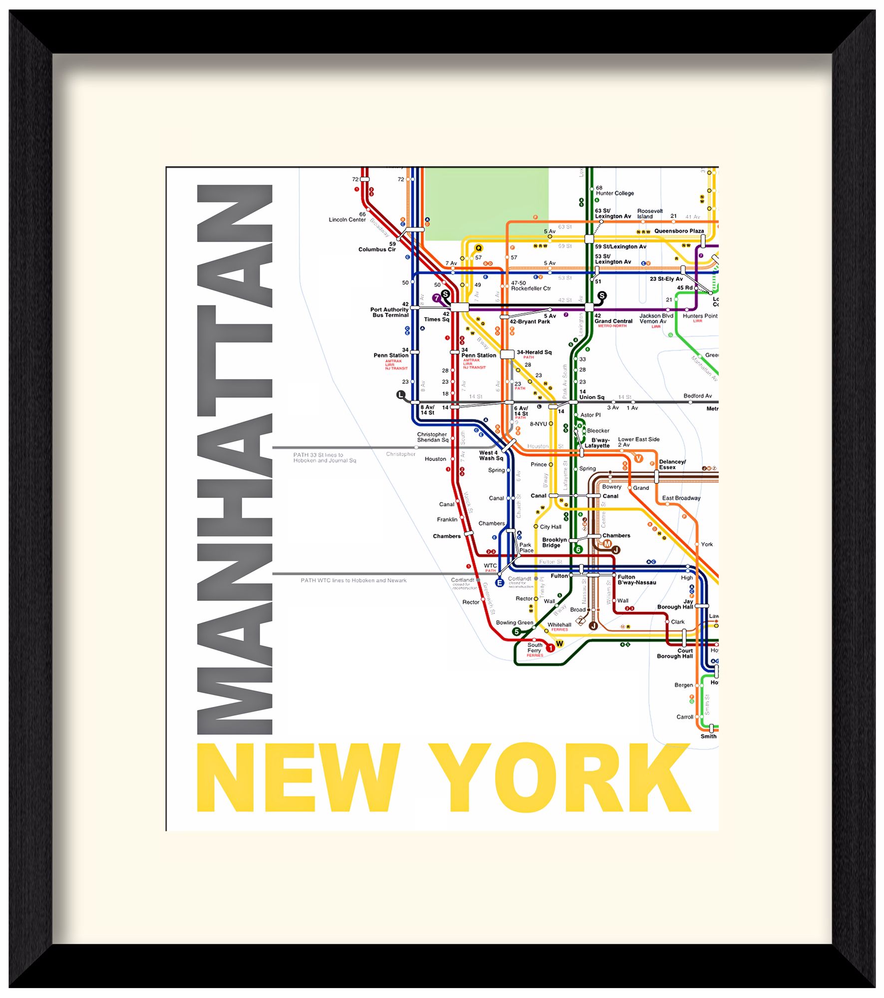 Subway A 17 1/2" High New York Wall Art