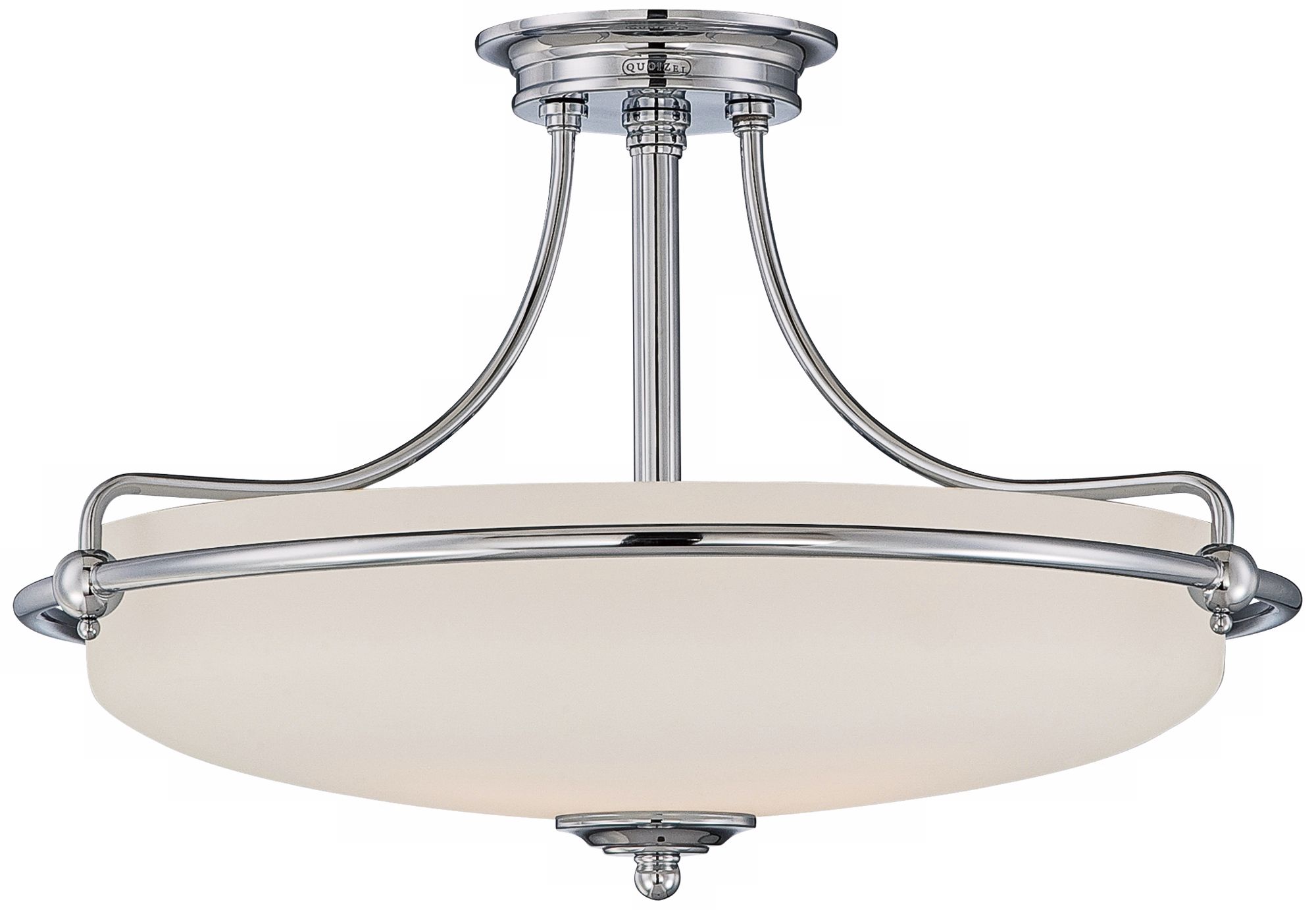 Quoizel Griffin 21" Wide Polished Chrome Ceiling Light