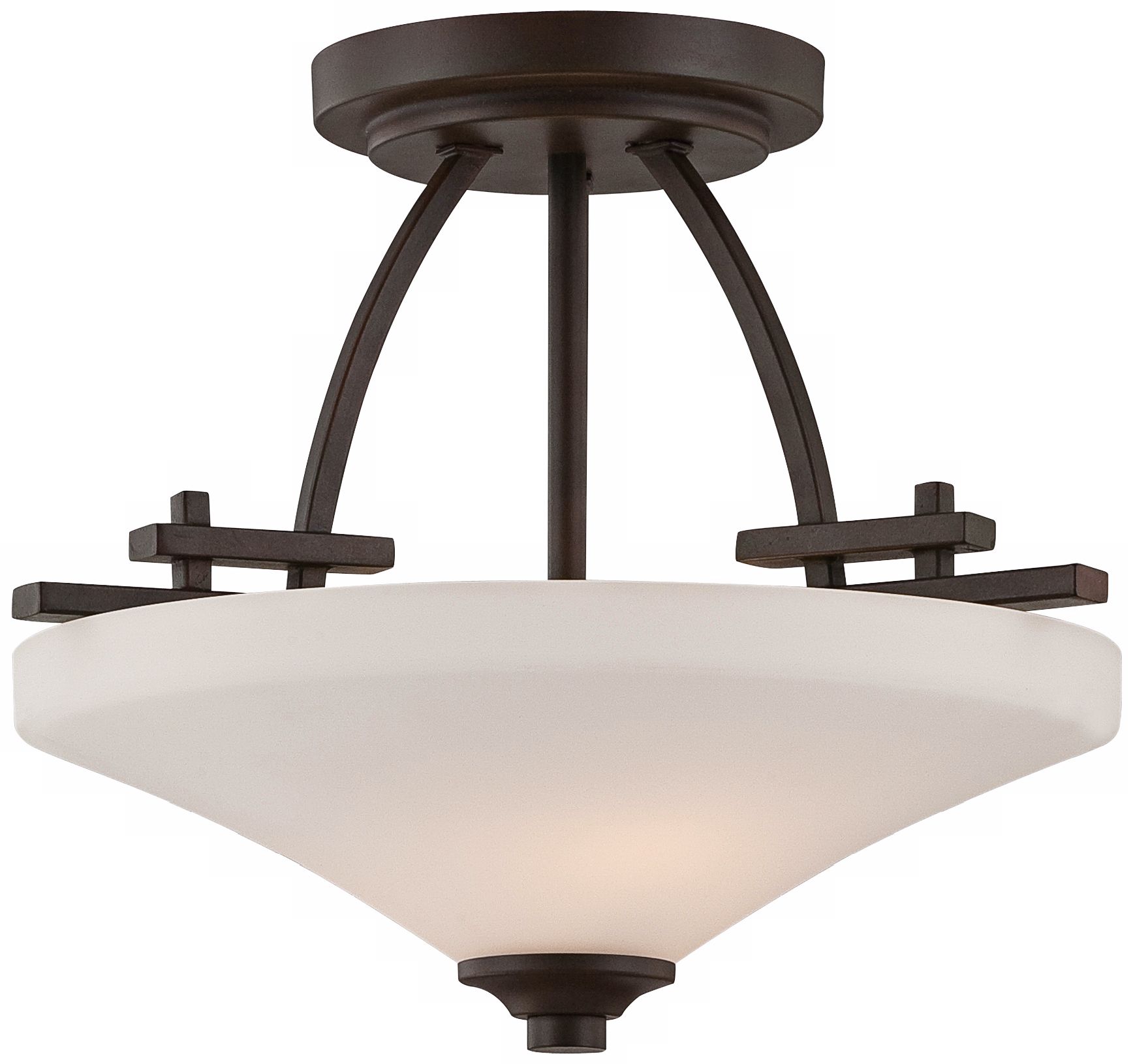 Quoizel Bowen 15" Wide Teco Marrone Ceiling Light