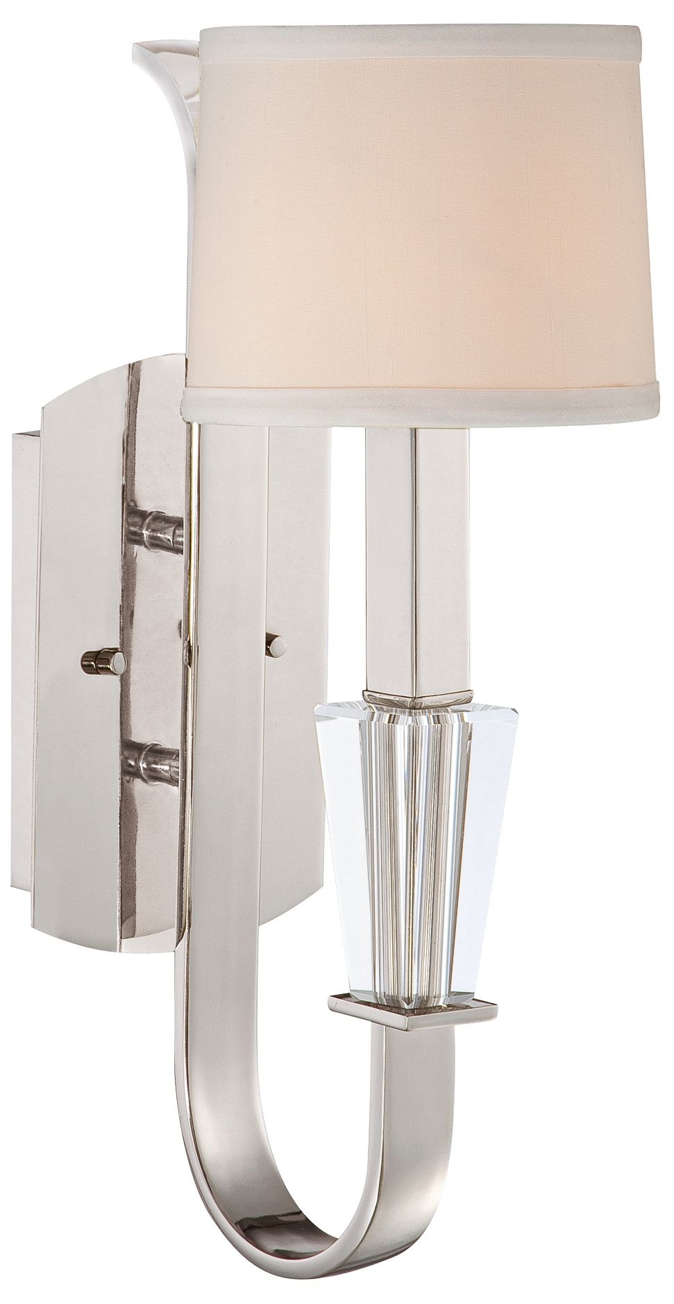 Quoizel Uptown Penthouse 5 1/2" Wide Silver Wall Sconce