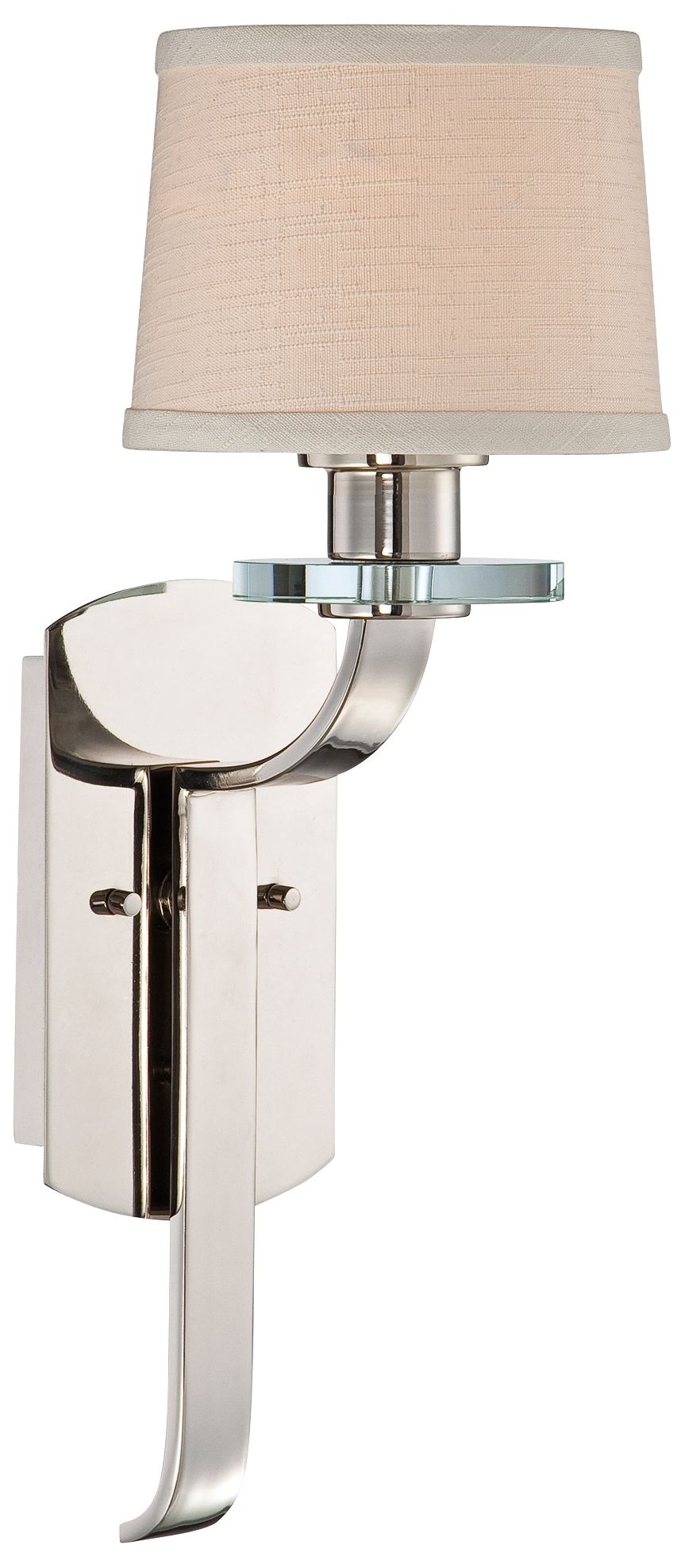 Quoizel Uptown Sutton Place 6 1/2" Wide Silver Wall Sconce