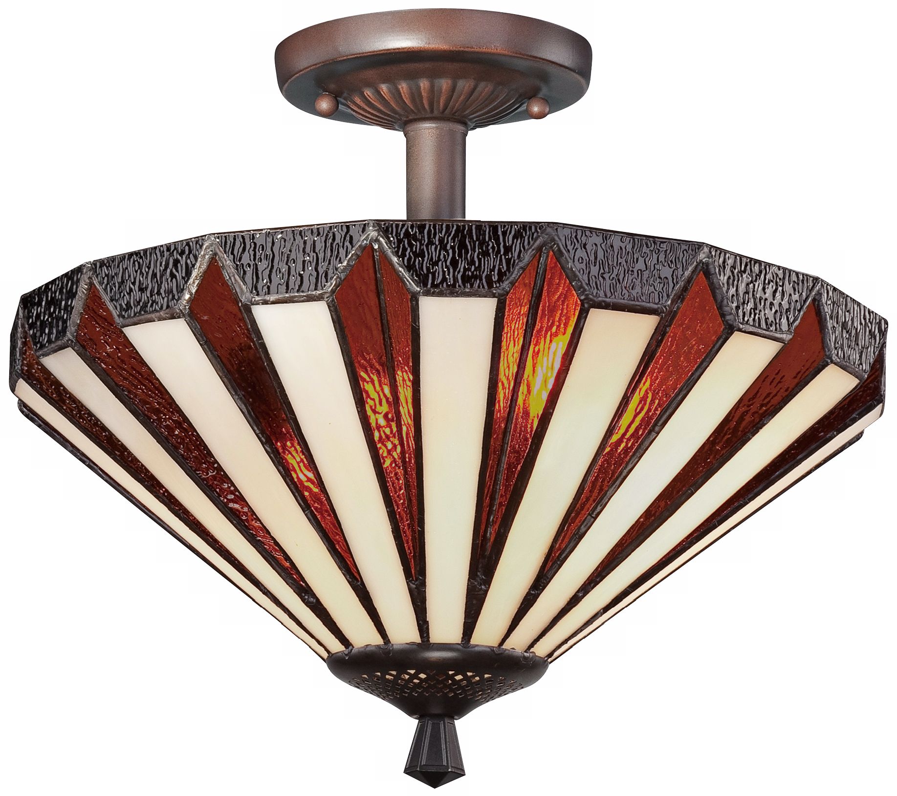 Quoizel Marquis 14" Wide Tiffany Style Ceiling Light Fixture