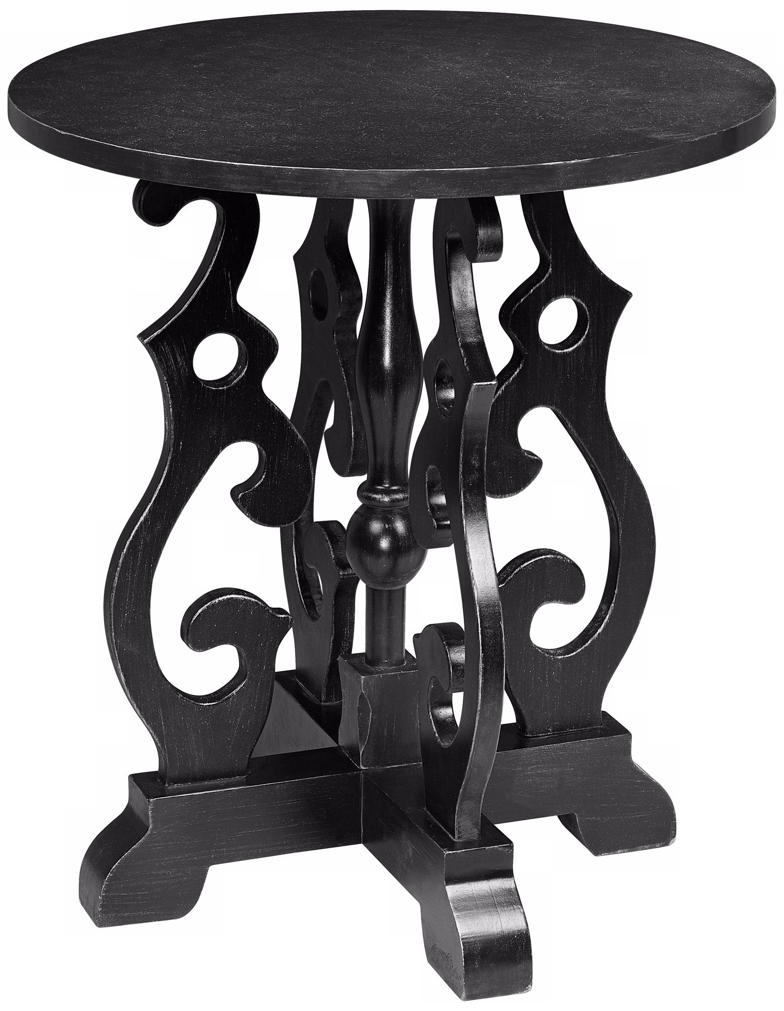 Salah Black Accent Table