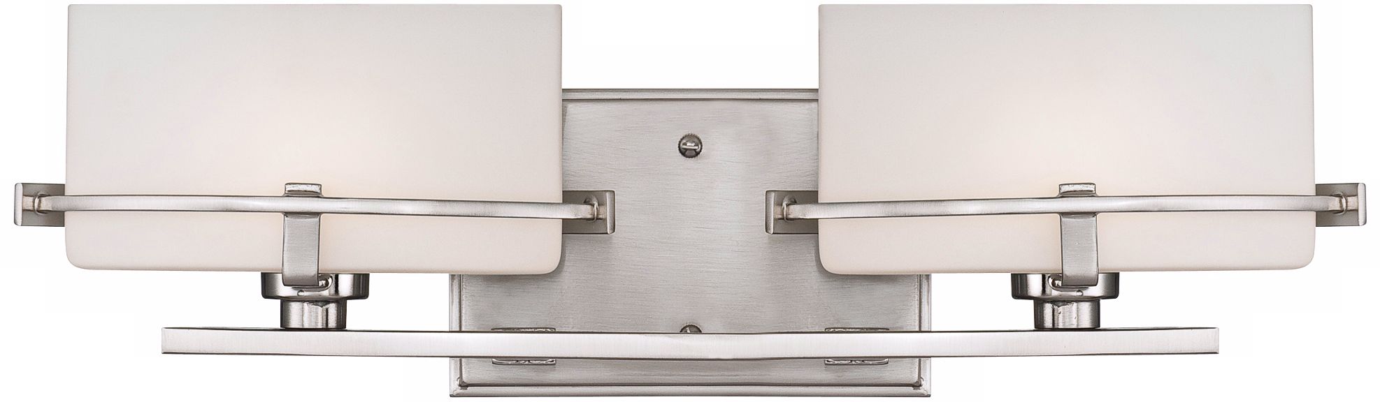 Quoizel Nolan 19" Wide 2-Light Brushed Nickel Bath Light