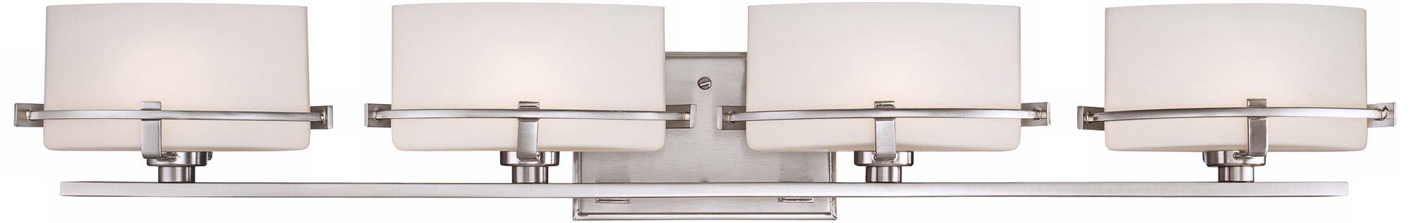Quoizel Nolan 35 1/2" Wide 4-Light Brushed Nickel Bath Light