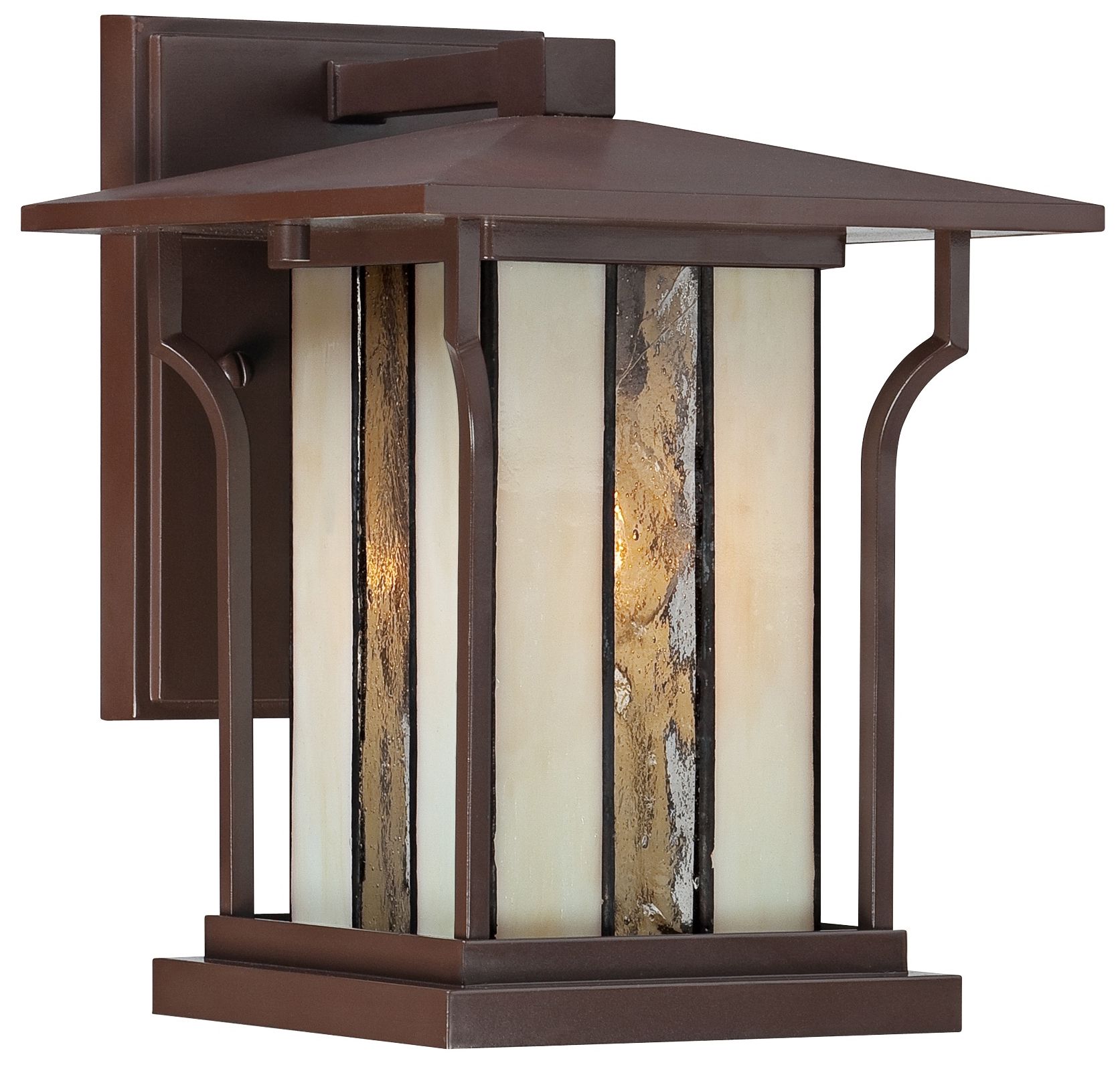 Quoizel Langston 7" Wide Chocolate Bronze Outdoor Wall Light