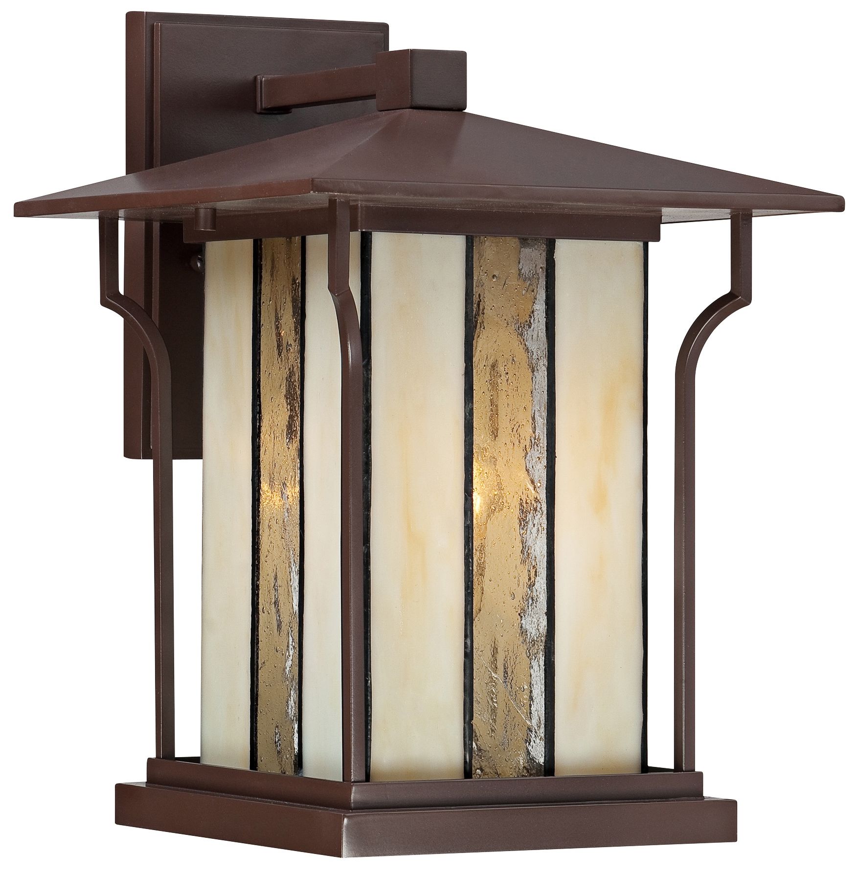 Quoizel Langston 9" Wide Chocolate Bronze Outdoor Wall Light