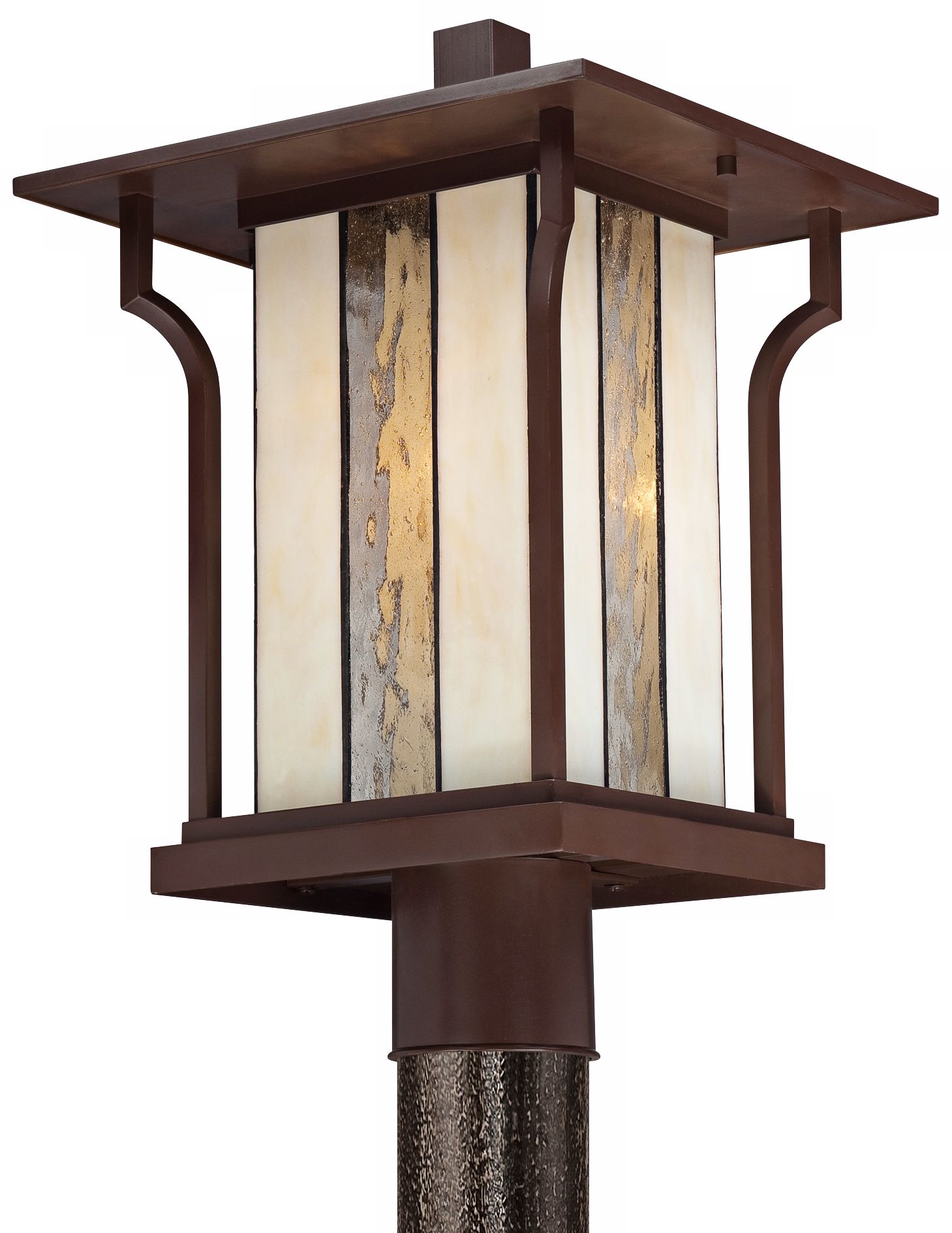 Quoizel Langston 11" Wide Bronze Outdoor Post Light