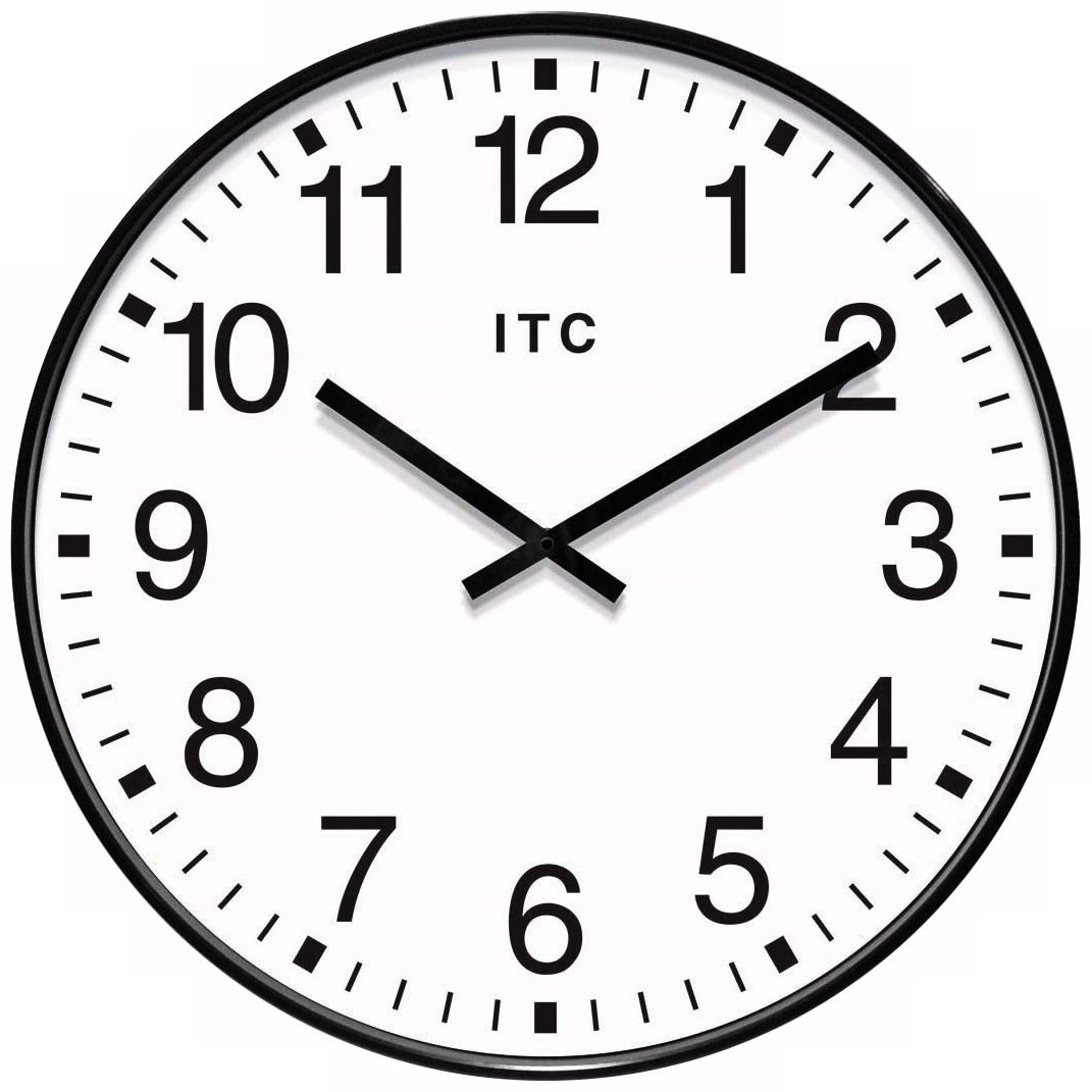 Profuse 19" Black Round Wall Clock