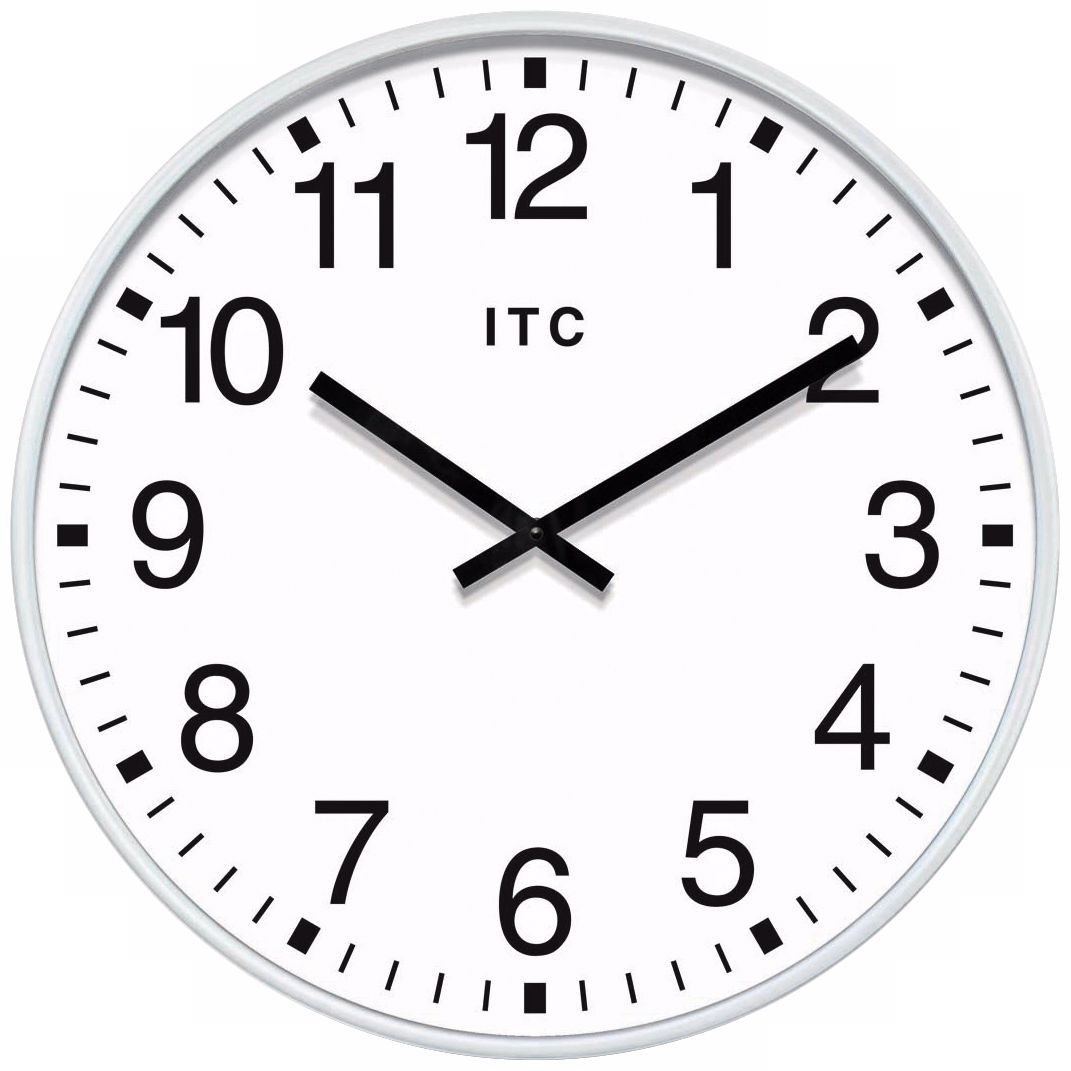 Profuse 19" White Round Wall Clock