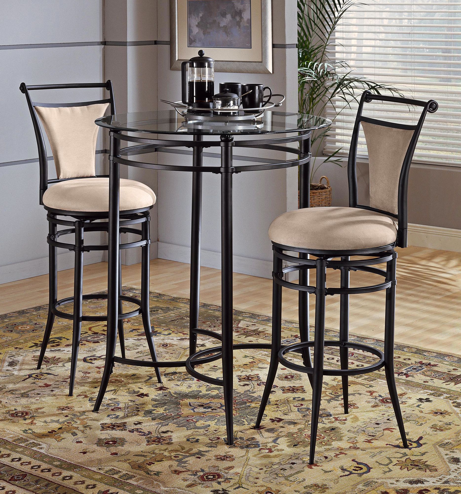 Hillsdale Cierra Fawn Stools 3-Piece Bistro Set