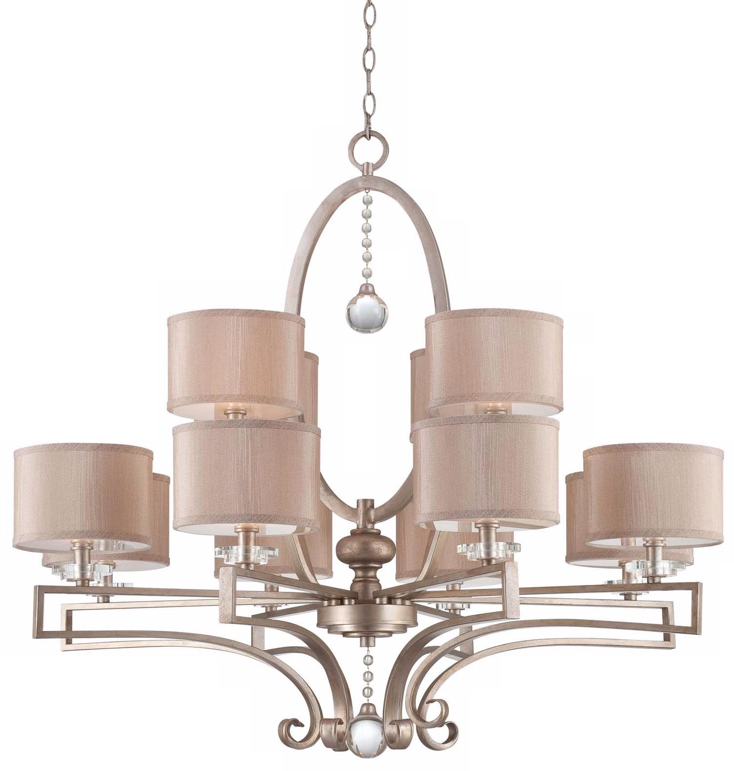 Rosendal 40" Wide Silver Sparkle Chandelier