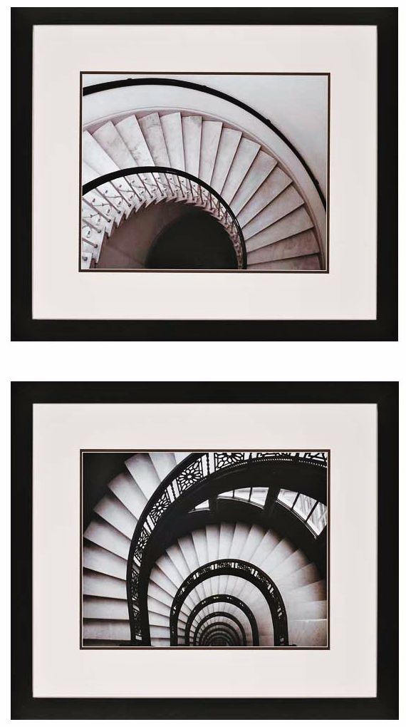 Set of 2 Stairways 31" Wide Framed Wall Art