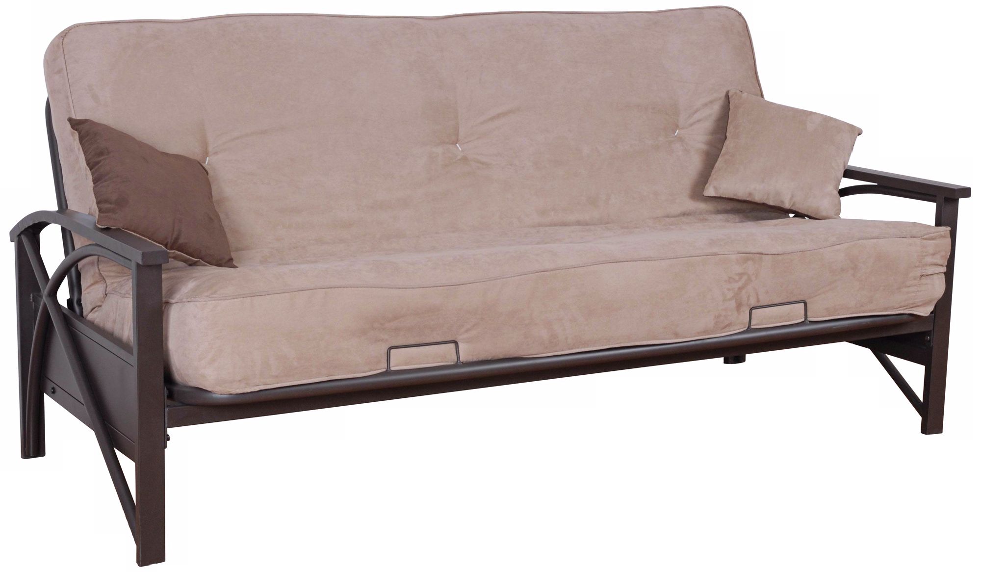 Kathy Ireland Glendale 79" Wide Microfiber Futon Bed