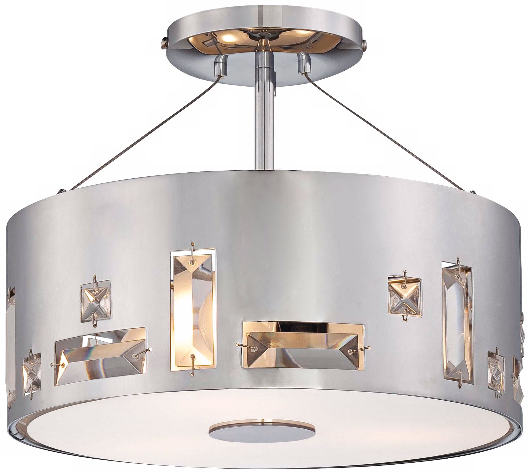 George Kovacs Bling Bang 12 1/4" Wide Chrome Ceiling Light