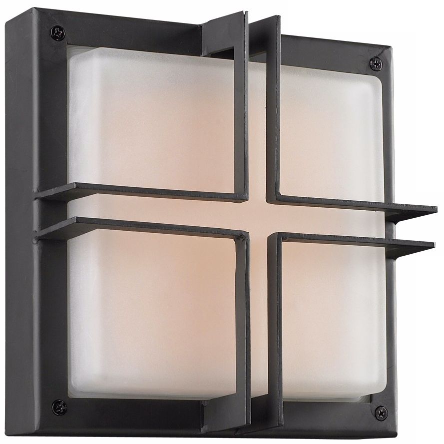 Piccolo 10" Square Bronze Outdoor Wall Light