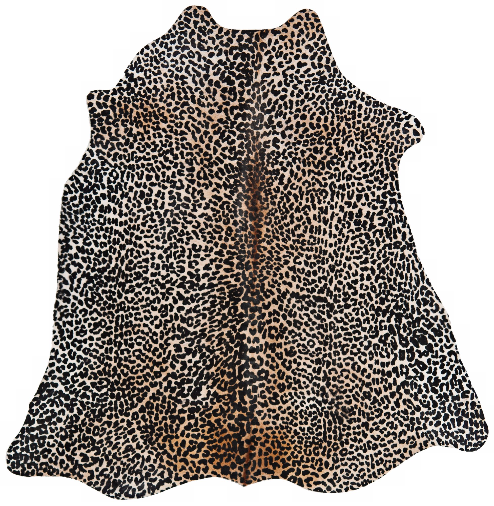 Brown and Black COH215A 4'6"x6'6" Cowhide Area Rug