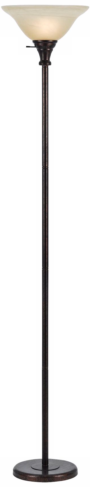 Skyler Rust Torchiere Floor Lamp