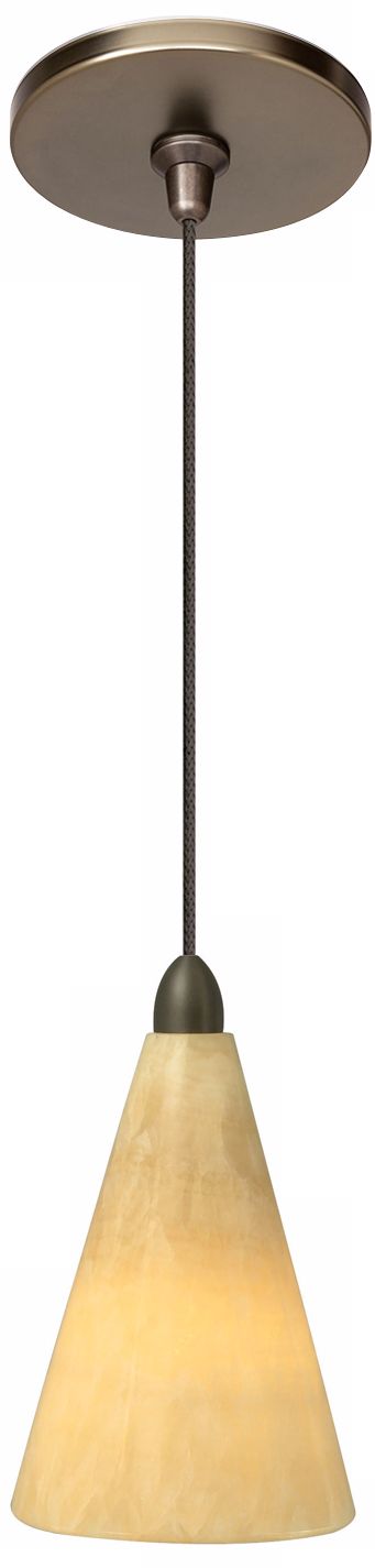 LBL Onyx Cone Bronze Pendant Light