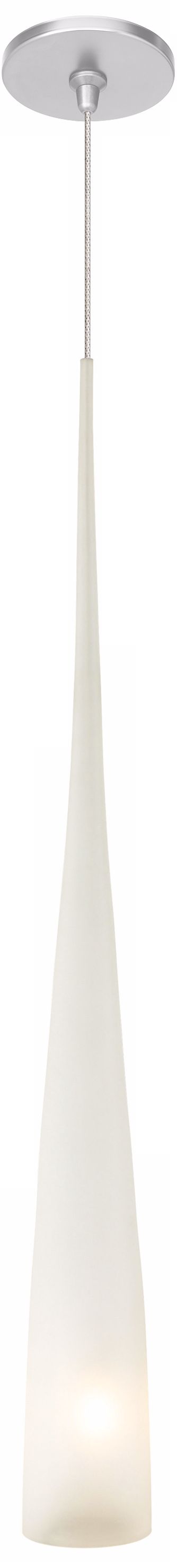 LBL Cypree Frost 27" High Nickel Pendant Light