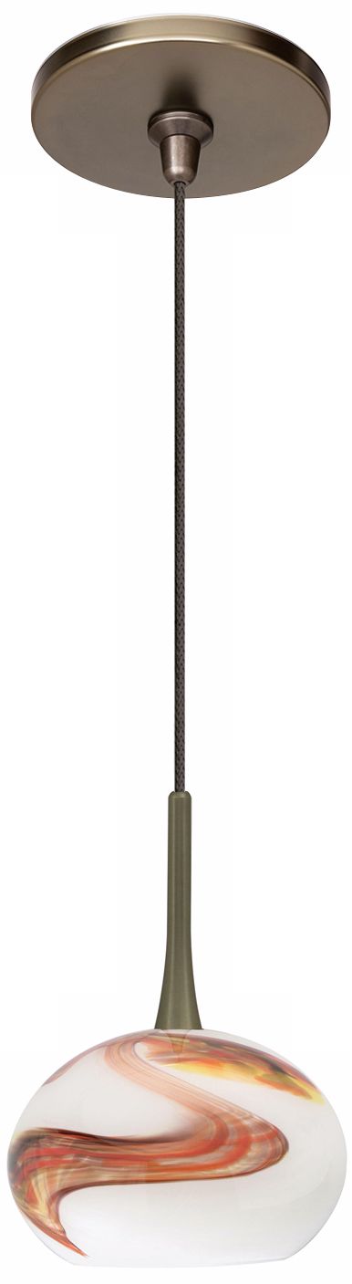 LBL Neptune I Opal Glass Bronze Monopoint Pendant