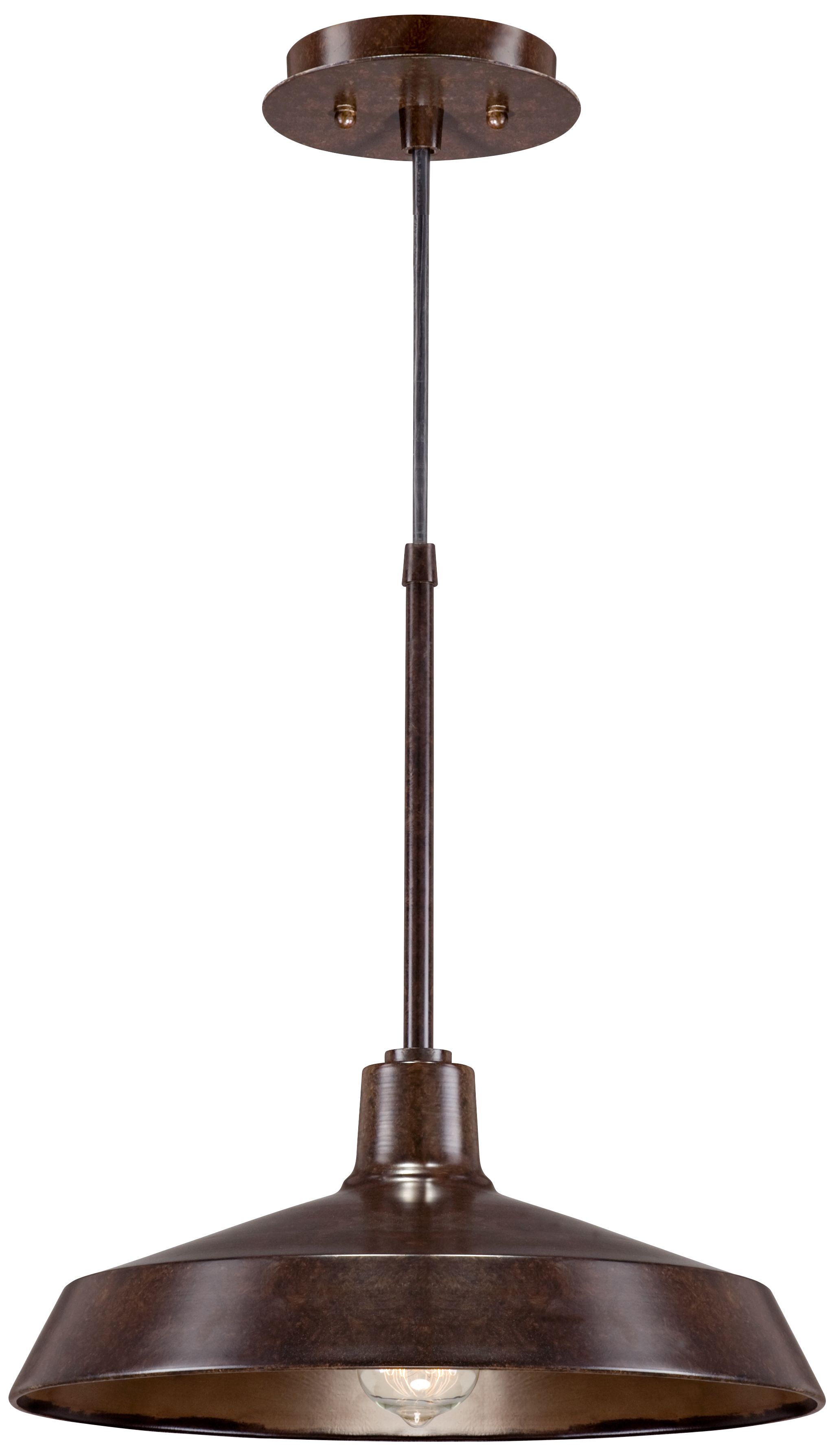 Warm Bronze 16" Wide Industrial Pendant Light