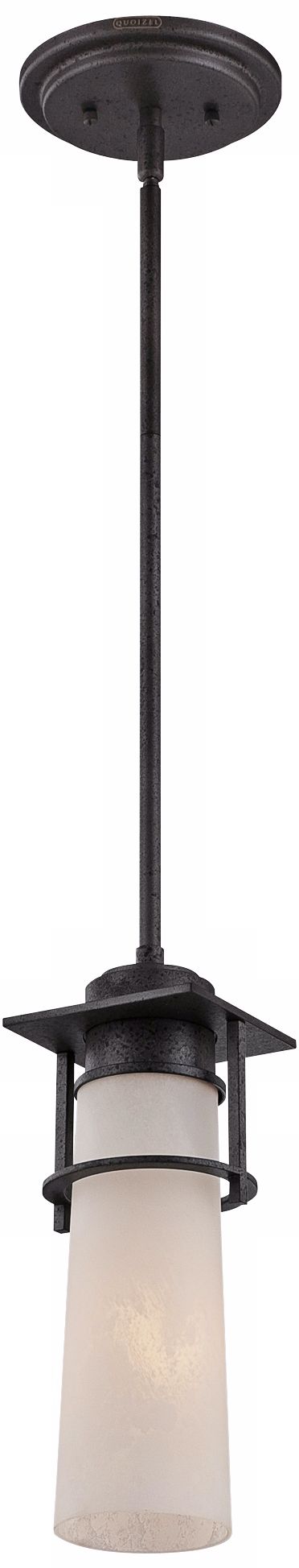 Drew 15" High Iron Age Finish Quoizel outdoor Pendant Light