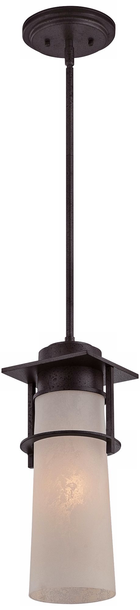 Drew 17 1/2" High Iron Age Quoizel Outdoor Pendant Light