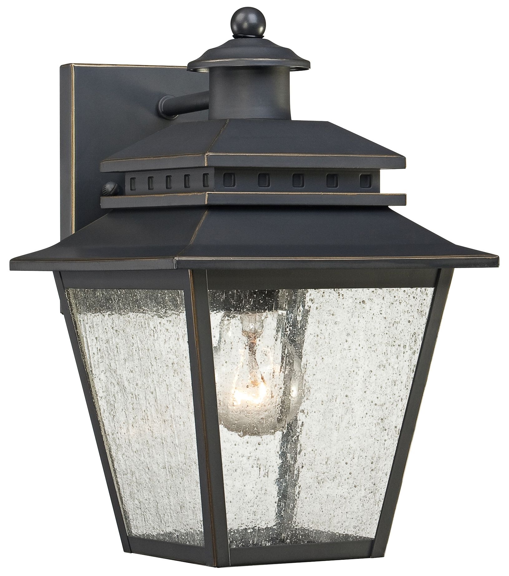 Quoizel Carson 7" Wide Weathered Bronze Outdoor Wall Light