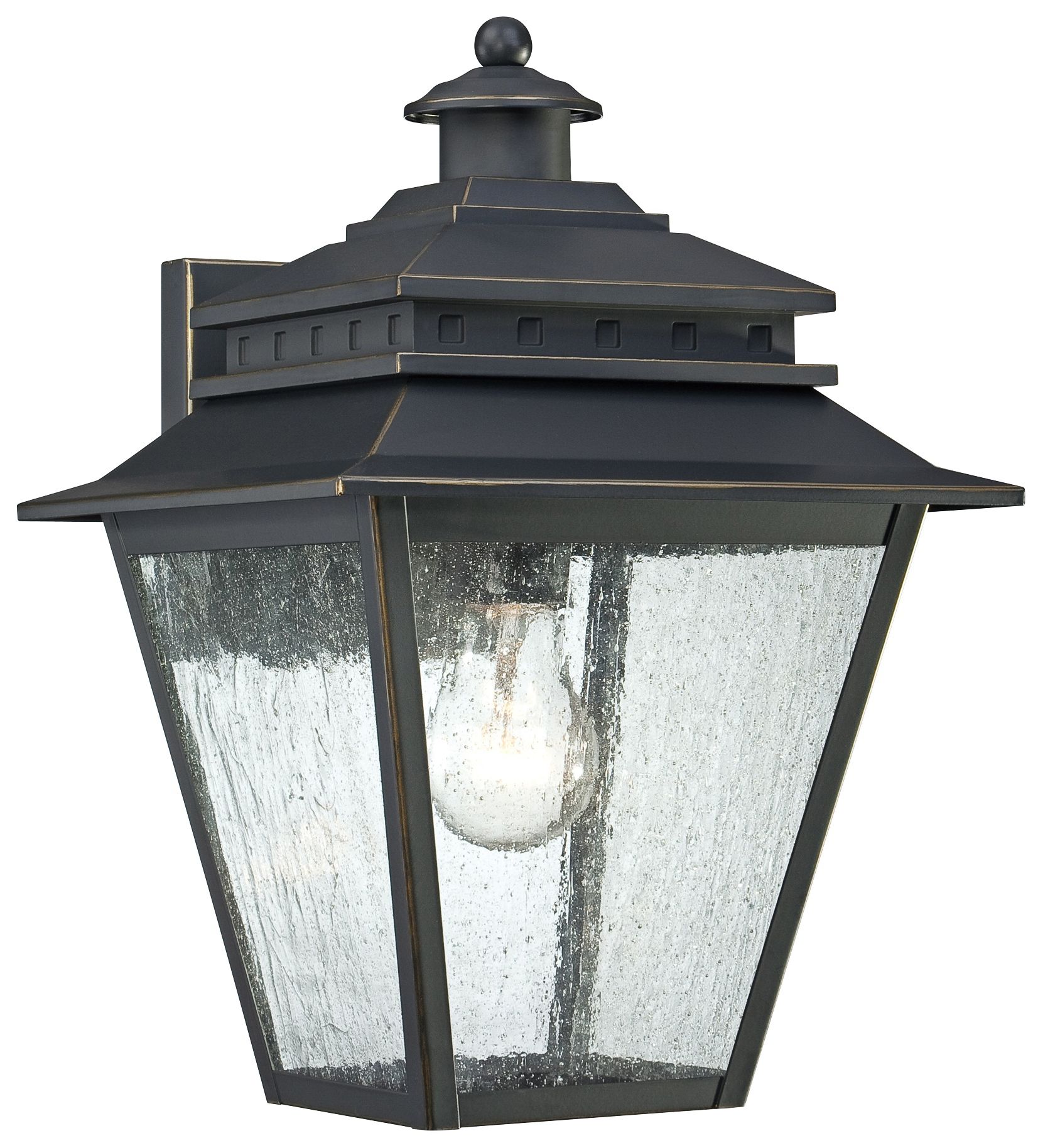 Quoizel Carson 9" Wide Weathered Bronze Outdoor Wall Light